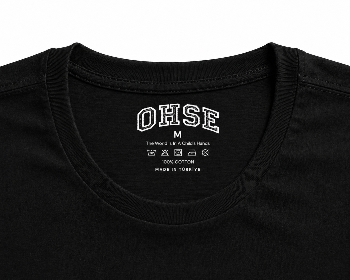 OHSE SLIM-FIT T-SHIRT 3-PACK BLACK